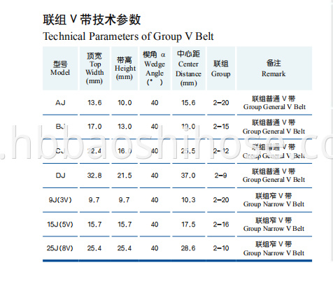 Rubber V-belt Group